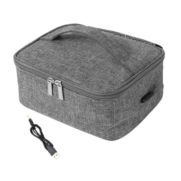 Lonchera Eléctrica con Puerto USB, Calentador de Alimentos con Revestimiento de Aluminio, Perfecto para El Gimnasio, Actividades Al Aire Libre Y