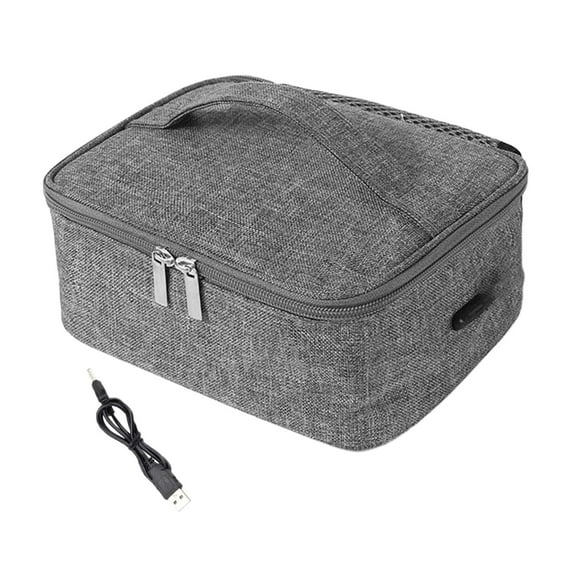 Lonchera Eléctrica con Puerto USB, Calentador de Alimentos con Revestimiento de Aluminio, Perfecto para El Gimnasio, Actividades Al Aire Libre Y