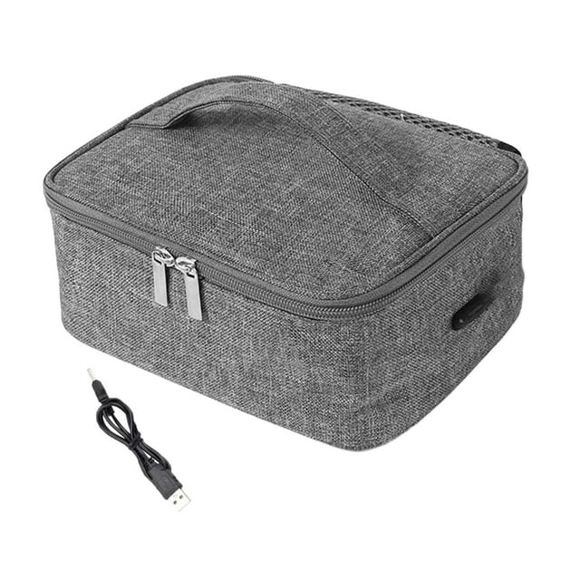 Lonchera Eléctrica con Puerto USB, Calentador de Alimentos con Revestimiento de Aluminio, Perfecto para El Gimnasio, Actividades Al Aire Libre Y
