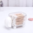 thumbnail image 4 of Jinsinto 2 Pieces Cotton Swab Box Cotton Swab Dispenser Transparent Sheep Shaped Swab Storage Box with Lid Toothpicks Paper Clips Etc, 4 of 5