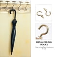 thumbnail image 4 of 20pcs Heavy Duty Copper Plated Metal Screw-In Ceiling Hooks Cup Hooks Hanger, 4 of 5