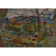 thumbnail image 3 of Sasza Blonder 24x18 Black Modern Framed Museum Art Print Titled - Mountain Landscape with Cows (1937), 3 of 5