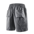 thumbnail image 6 of Mens Casual Sweat Shorts Drawstring Summer Beach Stretch Quilted Shorts Workout Running Big and Tall Size XS-3XL Gray, 6 of 9