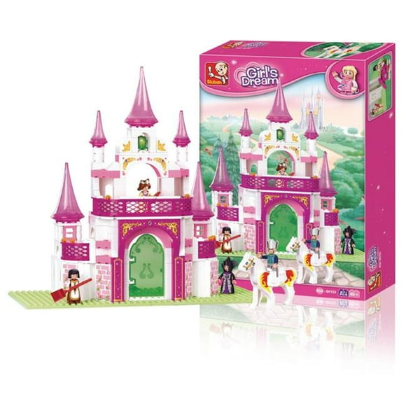 Texas Toy Distribution 153 Girls Dream Palace Building Brick Set, 271 Piece