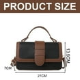 thumbnail image 2 of Bolso de mano de piel sintética para mujer, bolso de mensajero, bolso de piel, bolso de hombro de moda para mujer, negro, 2 of 5