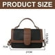 thumbnail image 2 of Bolso de mano de piel sintética para mujer, bolso de mensajero, bolso de piel, bolso de hombro de moda para mujer, negro, 2 of 5