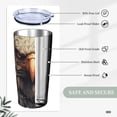 thumbnail image 5 of American Flag United States Navy Eagle Stainless Steel Tumbler with Lid and Straw 20oz Vacuum Insulated Travel Mug for Hot & Cold Drinks Coffee Wine Water Cup, 5 of 7