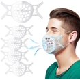 thumbnail image 3 of Soporte facial de silicona 3D, soporte protector facial para un espacio de respiración más cómodo, soporte protector de lápiz labial, mantiene el tejido fuera de la boca 5 piezas, 3 of 5
