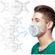 thumbnail image 3 of ZHAOCHENG Soporte facial de silicona 3D, soporte protector facial para un espacio de respiración más cómodo, soporte protector de lápiz labial, mantiene el tejido fuera de la boca 5 piezas, 3 of 5