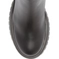 thumbnail image 3 of Steve Madden Holley Black Chunky Block Heel Rounded Toe Pull On Ankle Boots (Black, 9), 3 of 9