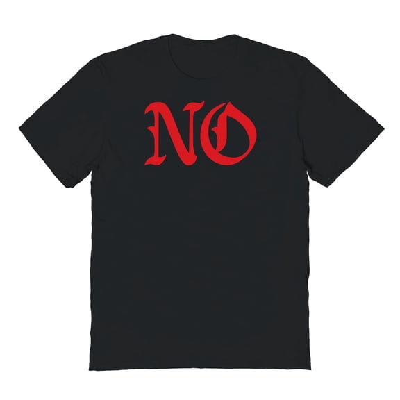 No Humor Graphic Black Men's Cotton T-Shirt