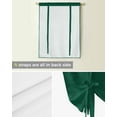 thumbnail image 5 of Emerald Green Rhombus Plaid Tie Up Curtains for Kitchen Bathroom Bedroom Windows 63 Inch Length, Classic Modern Geometric Abstract Art Balloon Drape Curtains Shade Rod Pocket Curtain Panel, 52"x63", 5 of 7