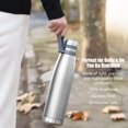thumbnail image 4 of 37oz Thermos for Hot and Cold Drinks, Coffee Thermos Water Bottle, Wide Mouth Thermal Cups- Leakproof Stainless Steel Insulated Thermos - Commute, Travel, and Picnic Friendly, 4 of 7