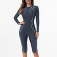 thumbnail image 2 of Xmyrz Bikinis Sets For Women Bathing Suits Sunscreen Comfort Integrated Zipper Baggy Long Sleeve Leisure Surfing Swimsuit Sets Swimwear, 2 of 6
