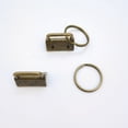 thumbnail image 4 of 15 piezas de hardware para llavero, clip de cola de correa de bricolaje de metal con anillo, abrazadera para llavero, pulsera, sujetador, cordón para bolsa, artesanía hecha a mano, plata, negro, bronc, 4 of 4