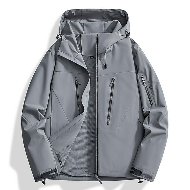 Ofreoo Veste de Travail Fine Coupe-Vent Printemps et Automne pour Femmes Remises Gris G