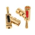 thumbnail image 3 of 2 Unids / Set Enchufes Banana Chapados en Cobre de 4 Mm, Cable de Conectores de sonido con Autobloqueo Conectores Terminales, 3 of 6