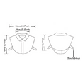 thumbnail image 7 of Yoyauz False Collar Detachable Collar Shirt Dickey Collar Half Shirt False Collar Suitable for Girls and Women, 7 of 7