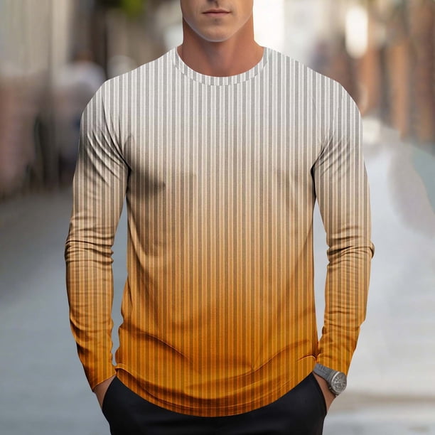 Blusas y camisas de manga larga y cuello redondo, moda casual para hombre, moda, estampado, deportivas, manga larga, cuello redondo, blusas, camisas, blusa para hombre, poliéster