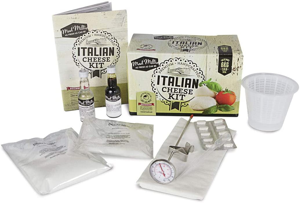 Standing Stone Farms Basic Beginner Cheese Making Kit - Mozzarella, Burrata, Burricota, Chevre, Ricotta, Mascarpone & Butter!