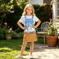 thumbnail image 2 of OSOLU Overall Dress For Girls Adjustable Straps Ice Cream Printed Loose Fit Suspender Dress With Pockets Kids Girl Summer Clothes 4-13Y, 2 of 7