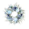 thumbnail image 2 of GUOOL Handmade Artificial Rose Wreath Photography Props Hanging Wreath Flower Wreath, 2 of 9