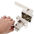 thumbnail image 3 of WRITWAA 1 Set Of Aluminum Lever Set Black Door Knobs With Lock For Kitchen Privacy Protection, 3 of 7