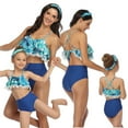 thumbnail image 5 of WOLLED Mommy and Daughter Matching Swimsuits Mommy and Me Family Matching Bikini Set Swimwear Bathing Suits for Women,Girls, 5 of 11