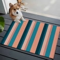 thumbnail image 4 of Blue Pink Striped Bathroom Rug Washable 2x3 Entryway Rug Non Slip Farmhouse Stripe Front Door Mat Low Pile Indoor Doormat Throw Floor Carpet for Kitchen Bedroom Entrance, 4 of 8