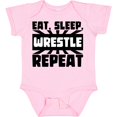 thumbnail image 3 of Inktastic Eat, Sleep, Wrestle, Repeat Boys or Girls Baby Bodysuit, 3 of 5