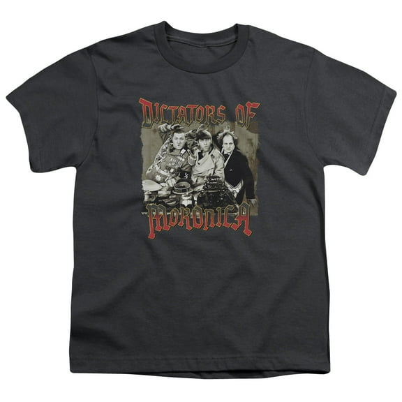 Three Stooges Moronica S/S Youth 18/1 T-Shirt Charcoal