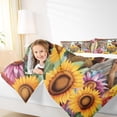 thumbnail image 4 of Homewish Funny Farm Donkey Queen Comforter Set, Cartoon Rustic Sunflower Bedding Sets, Teens Kids Boys Girls Bedding Comforter Set, Breathable Home Decor, 3-Piece, 4 of 8