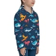 thumbnail image 3 of Haiem Ocean Floor Animals Pattern Boys Hoodie, Youth Pullover Hooded Sweatshirt, Kangaroo Pocket Hoodie for Kids Girls -Medium, 3 of 6