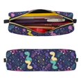 thumbnail image 2 of Disketp Colorful Dinosaur Estuche de Lápices de Cuero con Cierre, Estuche Compacto para Papelería, Bolígrafos y Accesorios Pequeños, 2 of 7