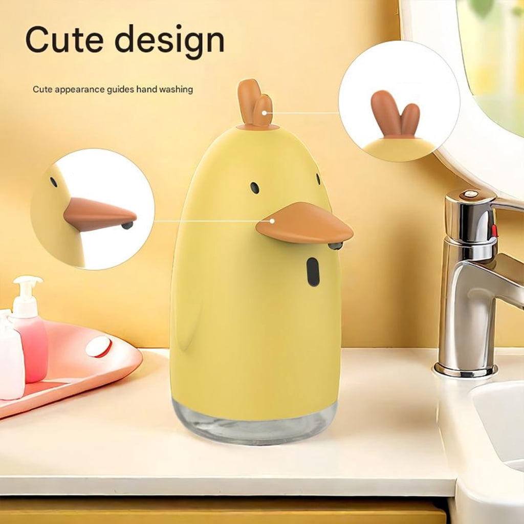 Automatic Foaming Soap Dispenser Lovely Ducks Touchless Hand Soap Foam Dispenser Induction Hand Washer for Hotel Bathroo