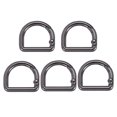 thumbnail image 1 of Anillas de resorte Uxcell, (3/4", metal gun)(5 piezas), hebillas D de metal sólido, adecuadas para la fabricación de bolsos y accesorios., 1 of 6