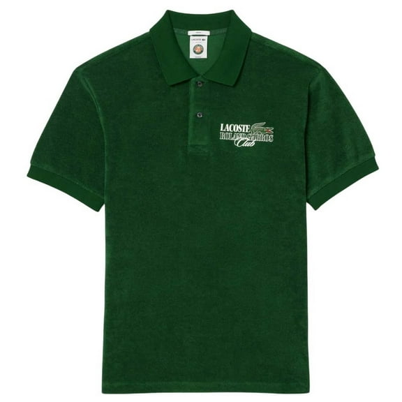 Lacoste Mens Roland Garros Edition Terrycloth Relaxed Fit Polo Shirt