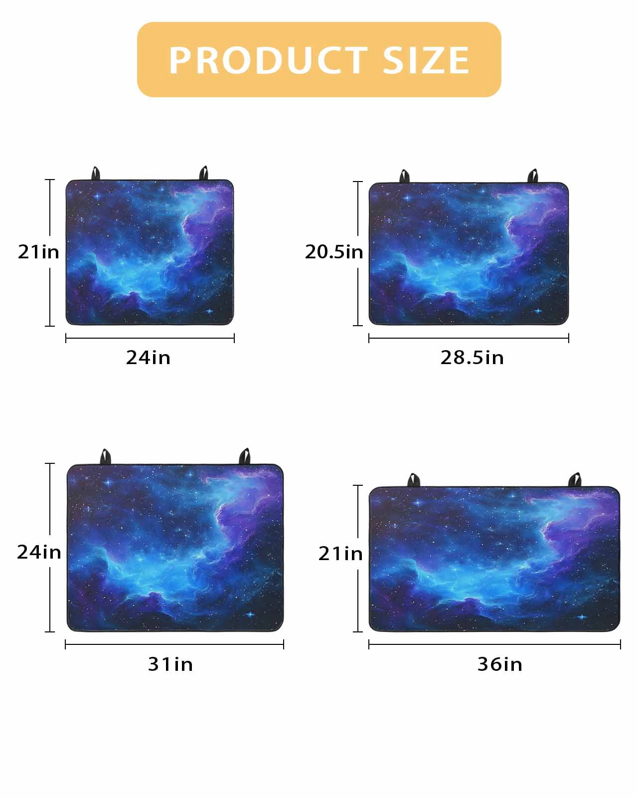 nqOlkjepod Large Induction Cooktop Protector Mat 31"x24", Blue Purple Sky Stove Top Covers for Electric Stove, Abstract Modern Art Clouds Decorative Stove Burner Cover Mats, Glass Top Stove Cover