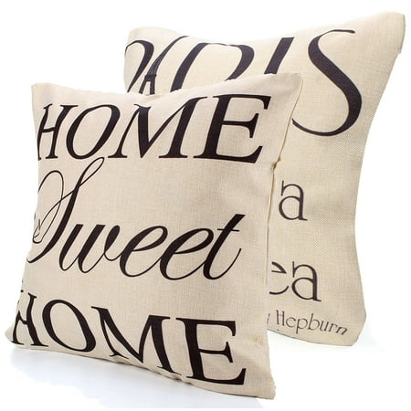 Cheap Pillows For Couch Meigar Decorative Throw Pillow Case Cushion Cover Clearance 18x18 inch Square Zipper Waist Pillowcase Pillow Protector Slip Cases Sham for Couch Sofa Home Bedroom Bed Patio Chair ()