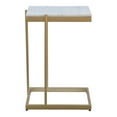 thumbnail image 3 of Moe's Home Collection Sulu Contemporary Marble C Table in White, 3 of 4