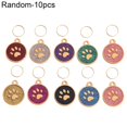 thumbnail image 2 of CNKOO 10 Pcs Pendentif Étiquette d'Identité de Chien Chat Gravé Porte-Clés Décoration de Sac, 2 of 10
