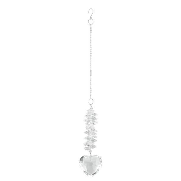 Atrapasol de cristal, duradero, acrílico, forma de corazón, amplia aplicación, para colgar en ventana, oficina y hogar.