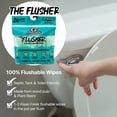 thumbnail image 4 of Klean Freak Flushable Wipes, Spearmint Rush, 20 Count, Individually Wrapped, Aloe & Witch Hazel, Alcohol-Free, 4 of 7