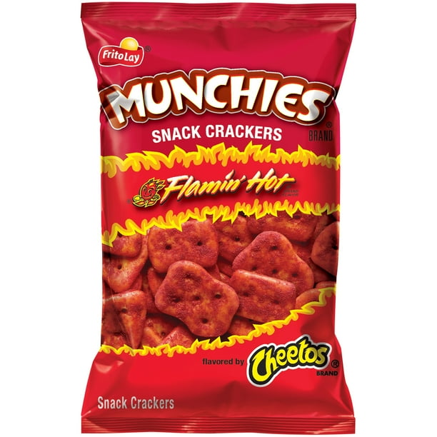 Munchies Cheetos Flamin' Hot Baked Snack Crackers 3 oz. Bag