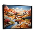 thumbnail image 2 of Designart "Whimsy In The Colorful Fields I" Countryside Floater Framed Canvas Prints, 2 of 5