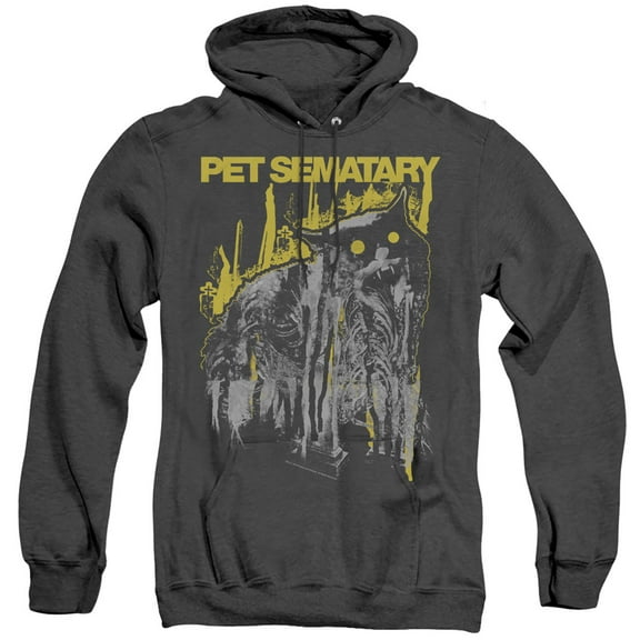 Pet Sematary Decay Adult Heather Hoodie Sweatshirt Black