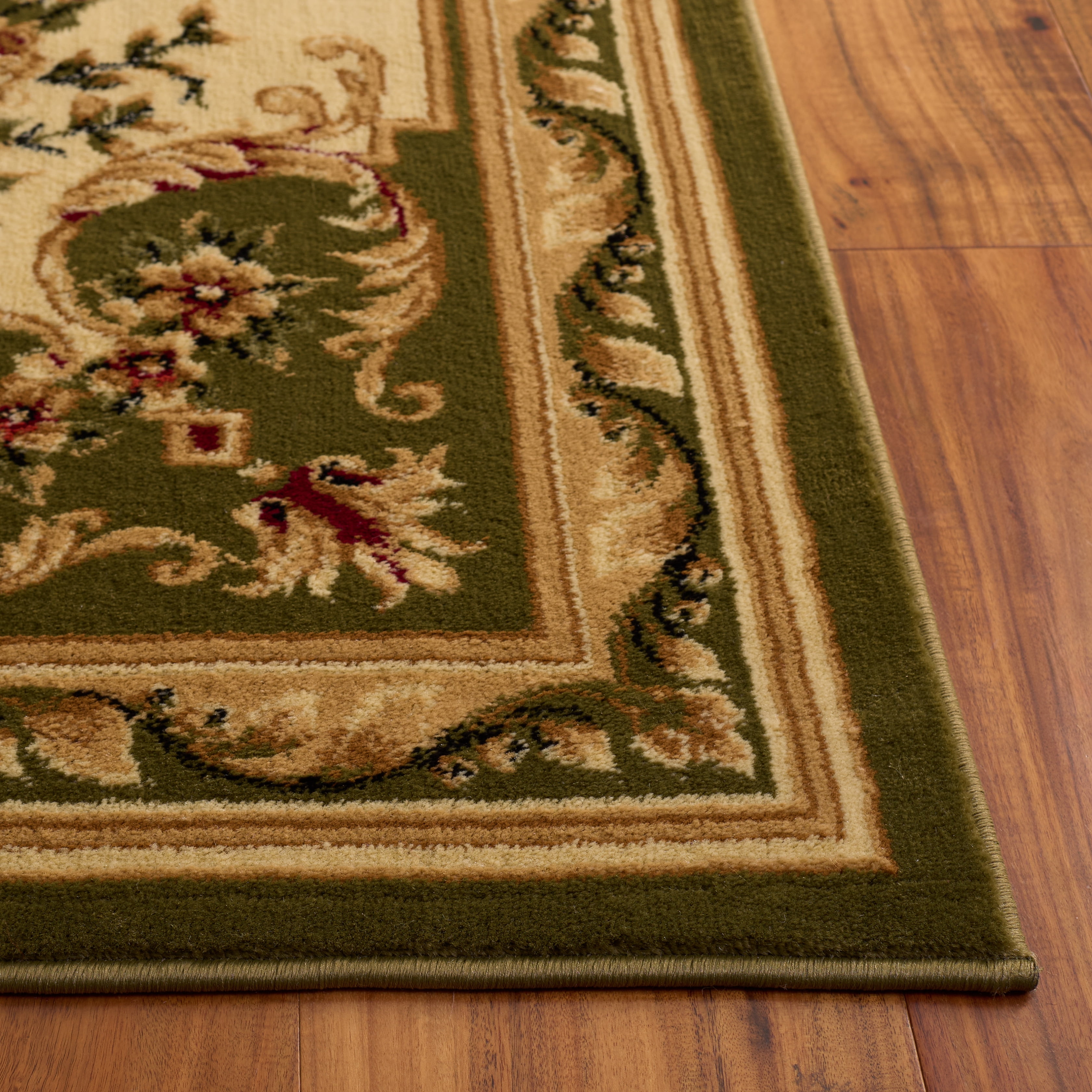 Safavieh Lyndhurst Katherine Floral Area Rug, Sage/Ivory, 8' x 8' Square
