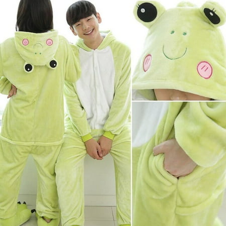

CoCopeanut Women Animal Pajamas One-piece Unisex Men Winter Unicorn Totoro Onesies Nightwear Anime Costume Kids Flannel Sleepwear Pijamas