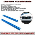 thumbnail image 5 of Xotic Tech Front Grille Insert Trims Stripes, Front Center Kidney Grilles Trim Compatible with BMW 1 2 3 4 5 6 7 Series F20 F22 F30 F32 G30 G32 G11 (Blue), 5 of 8