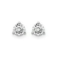 thumbnail image 3 of 1/2 Carat (Ctw VS2-Si1, D-E-F) Lab Grown Diamond Solitaire Stud Earrings in 14K White Gold 3-Prong for Women, 3 of 6